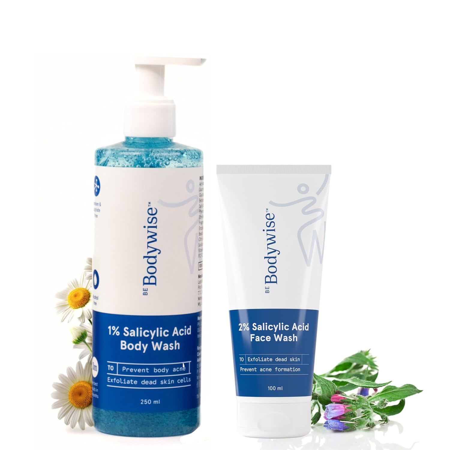 BeBodywise 2% Salicylic Acid Gel and 1% Salicylic Acid Body Wash