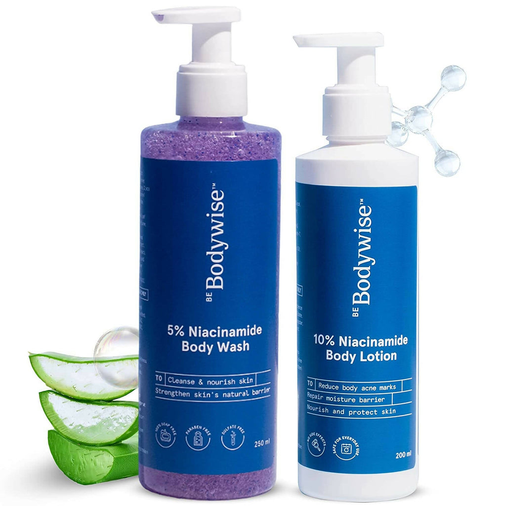 BeBodywise 5% Niacinamide Body Wash & 10% Niacinamide Body Lotion