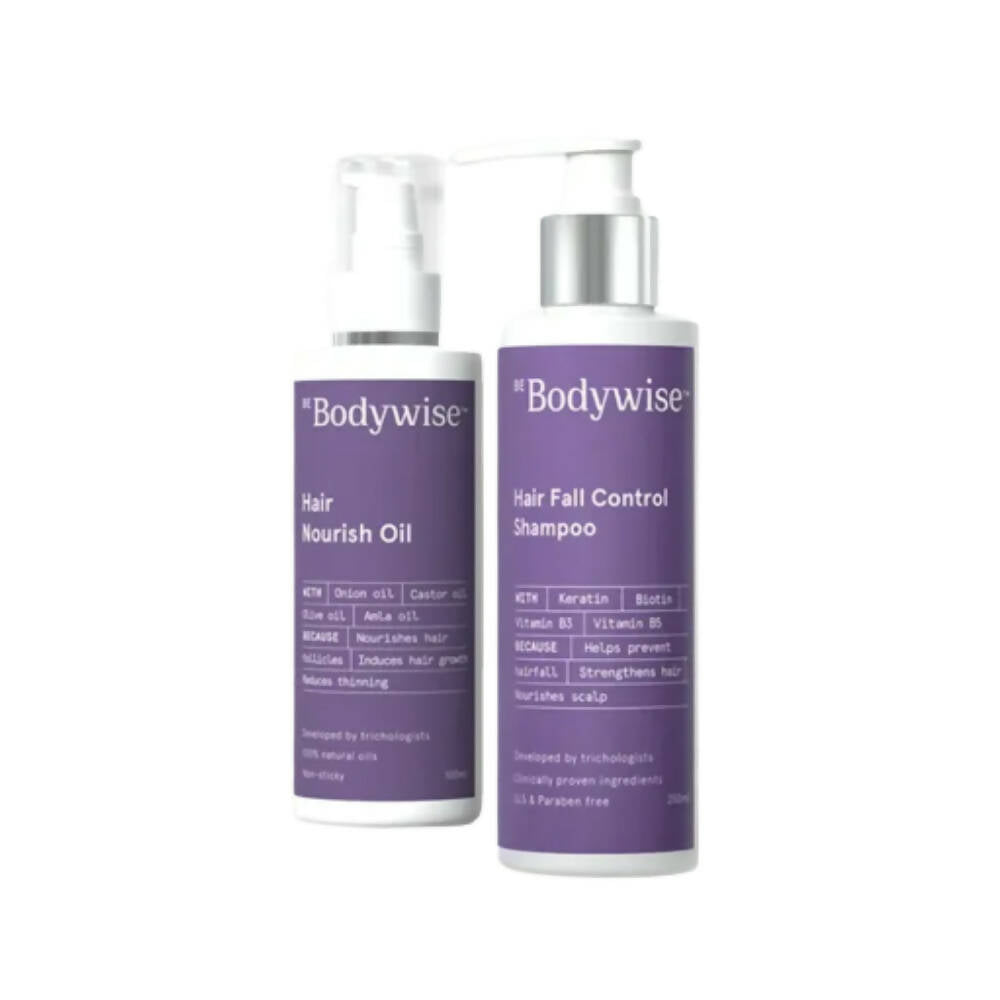 BeBodywise Hair Nourish Oil and Hair Fall Control Shampoo