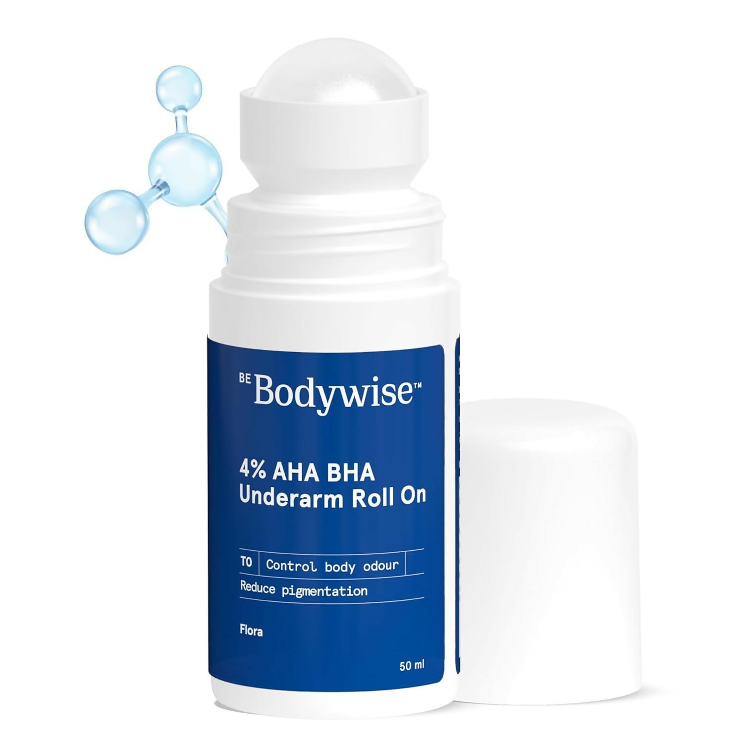 BeBodywise 4% AHA BHA Underarm Roll On For Reduce Pigmentation - Flora Fragrance