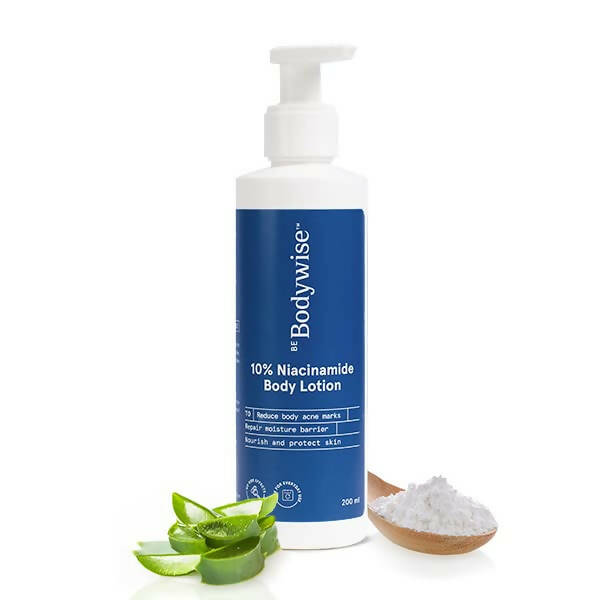 BeBodywise 10% Niacinamide Body Lotion for Reducing Acne Marks With Aloe vera extract, All Skin Types